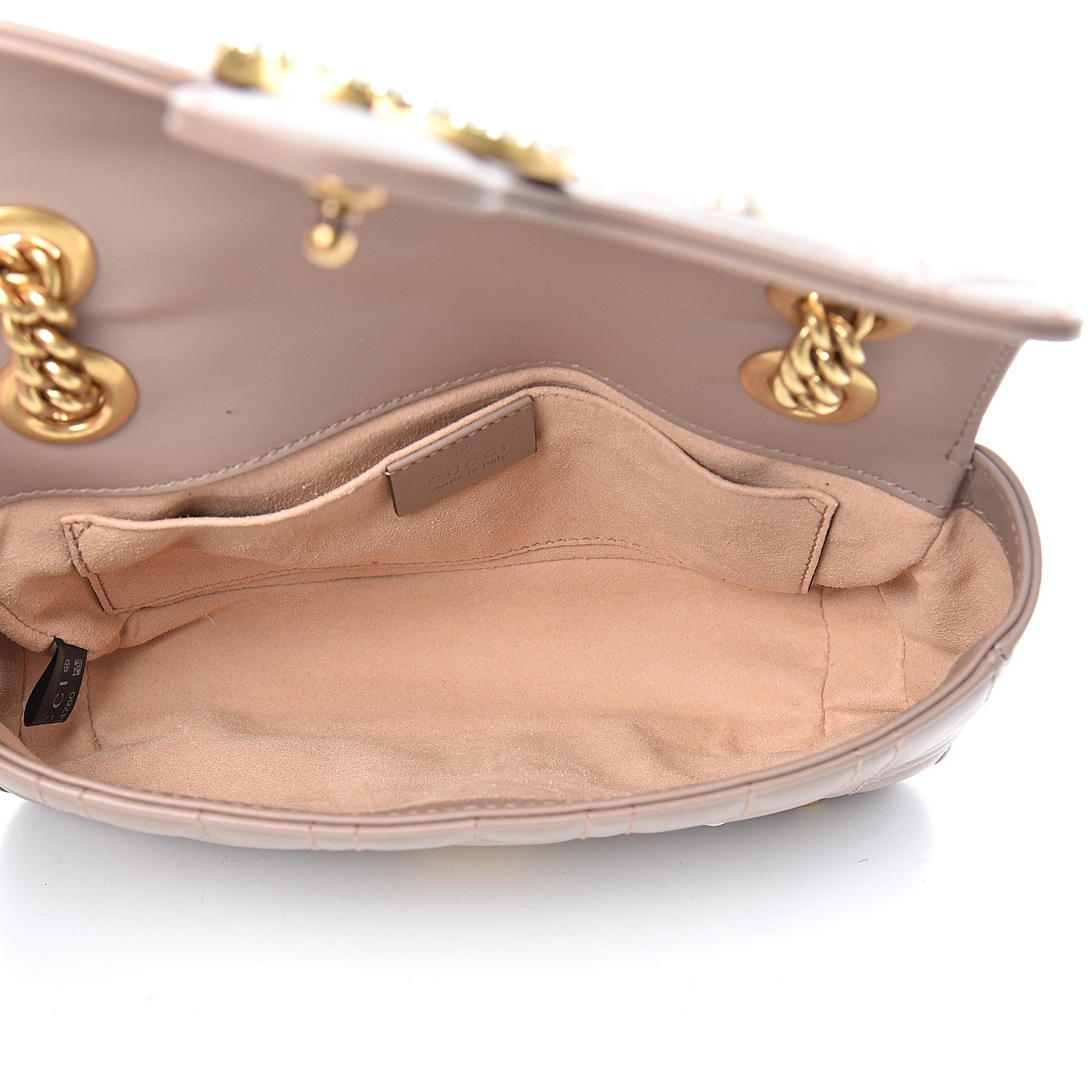 Gucci Calfskin Matelasse Studded Mini Pearly GG Marmont Shoulder Bag Porcelain Rose 5 of 12