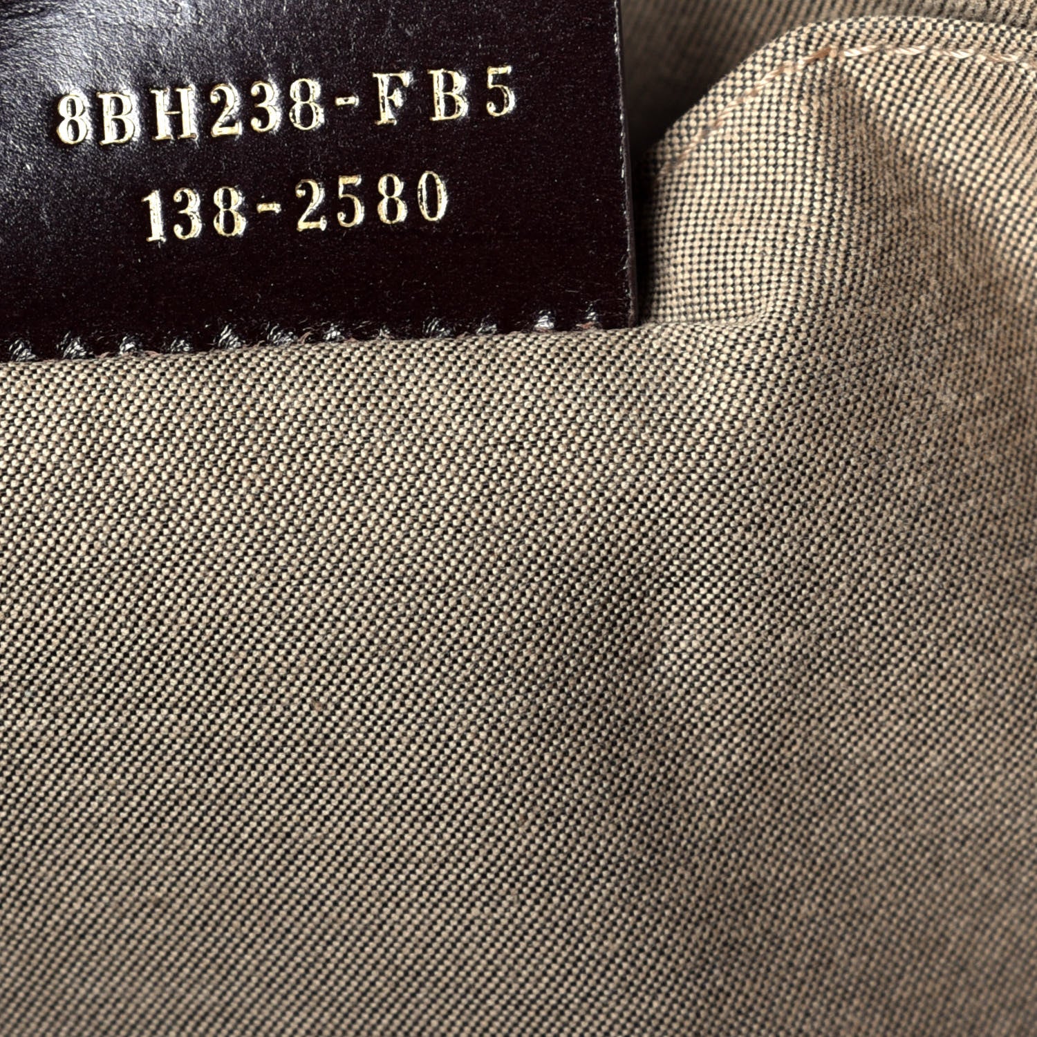 Fendi Zucchino Spalmati Vitello Tote Nocciola Castagna 7 of 11