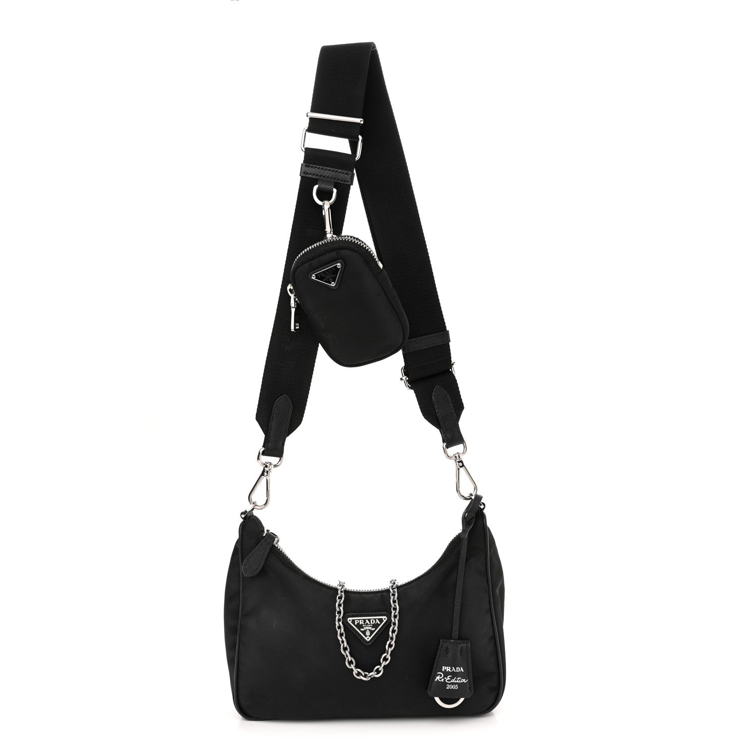 Prada Nylon Re-Edition 2005 Shoulder Bag Black 1 of 11