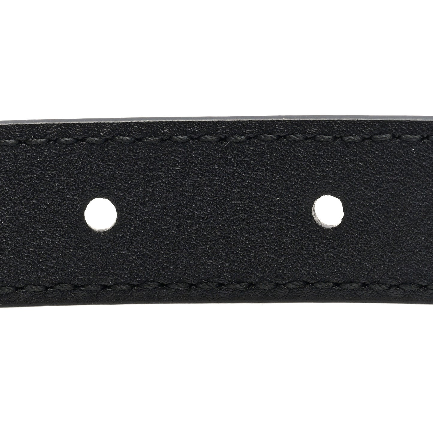 Azalea Calfskin Enamel Monochrome Double G 20mm Belt 70 28 Black
