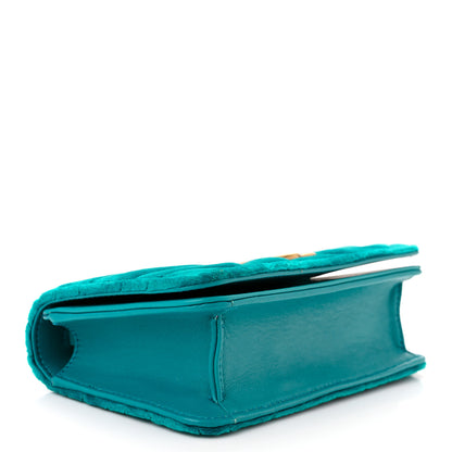 Gucci Velvet Matelasse GG Marmont Mini Bag Pavone Cyan 4 of 11