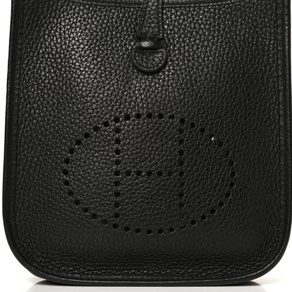 Hermes Taurillon Clemence Evelyne TPM Black 7 of 13