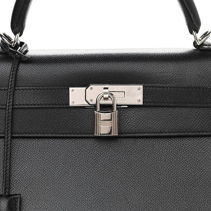 Hermes Epsom Kelly Sellier 32 Black 8 of 11