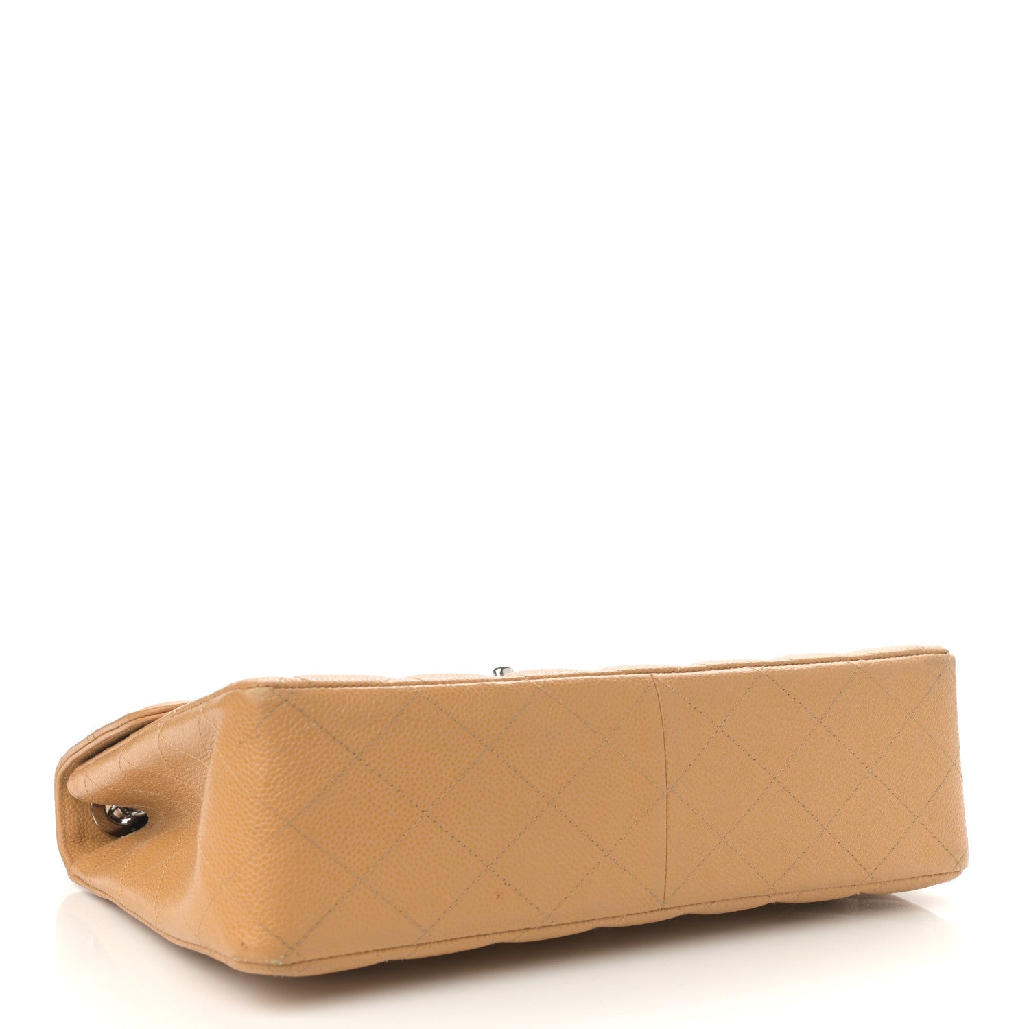 Chanel Caviar Quilted Jumbo Single Flap Beige 4 of 16