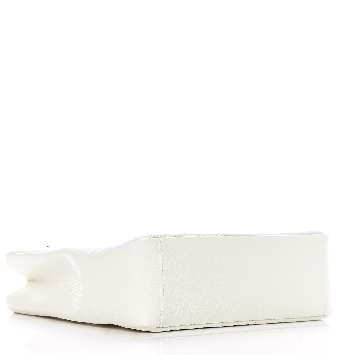 Chanel Caviar Quilted Petit Shopping Tote PST White 4 of 13