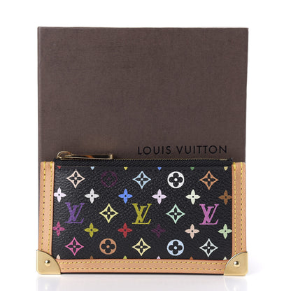 Louis Vuitton Monogram Multicolor Key Pouch Black 9 of 9
