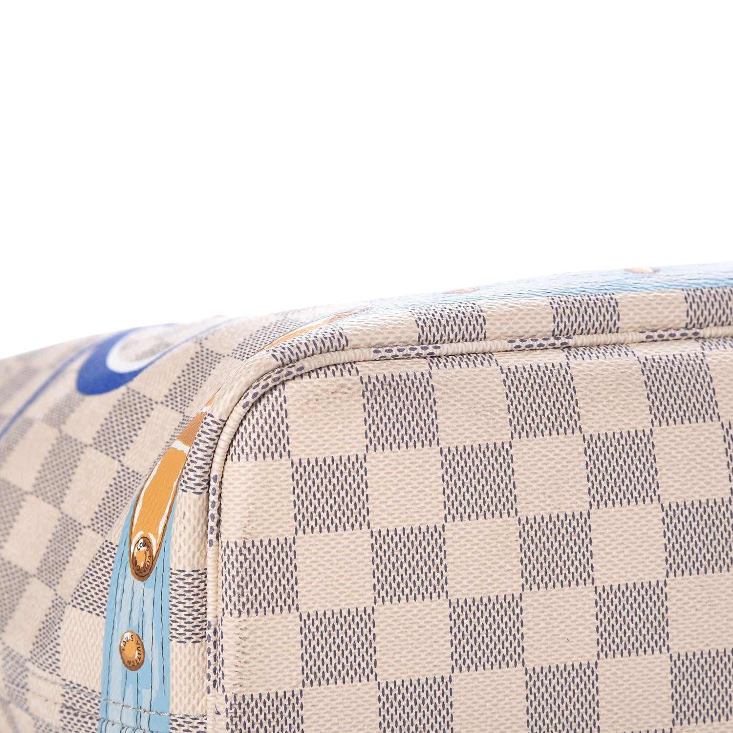 Louis Vuitton Damier Azur Summer Trunks Capri Neverfull MM 10 of 12