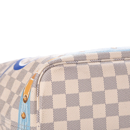 Louis Vuitton Damier Azur Summer Trunks Capri Neverfull MM 10 of 12