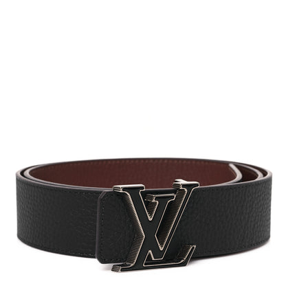 Louis Vuitton Taurillon Calfskin 40mm LV Tilt Reversible Belt 95 38 Navy Cognac 1 of 5
