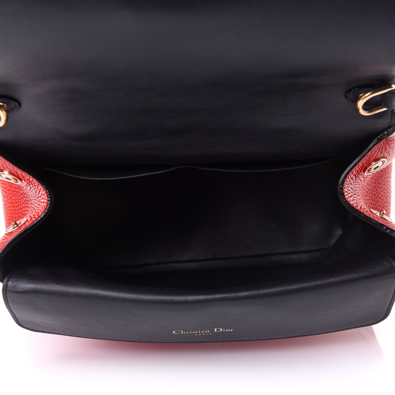 Christian Dior Bullcalf Small Be Dior Flap Red 4 of 12