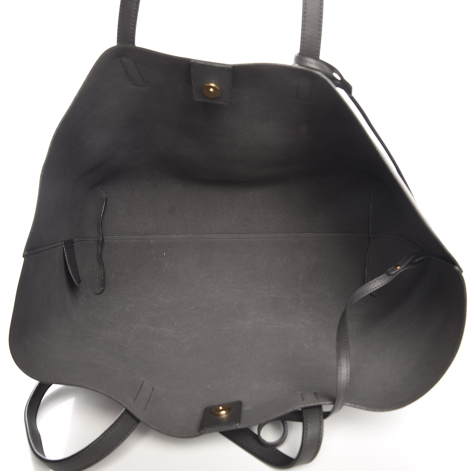 Saint Laurent Calfskin Large Shopping Tote Dark Grey 6 of 8