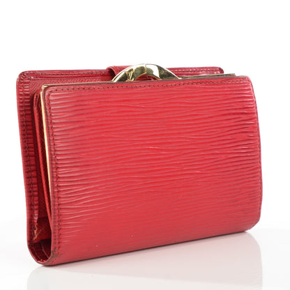 Louis Vuitton Epi French Purse Wallet Rouge 7 of 13