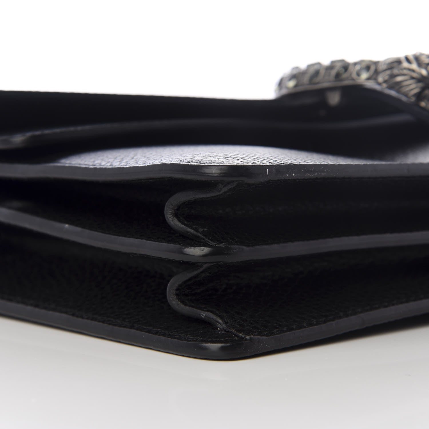 Gucci Pebbled Calfskin Small Dionysus Shoulder Bag Black 5 of 9