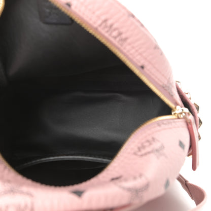 MCM Visetos Side Stud Mini Stark Backpack Pink 5 of 11