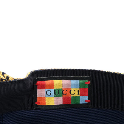Gucci Monogram Multicolor Retro Interlocking G Baseball Hat L Yellow Blue 9 of 10