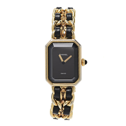 Chanel Stainless Steel Lambskin 20mm Chain Premiere Quartz Watch Gold M 1 of 6