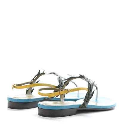 Hermes Calfskin Myrthe Sandals 37 4 of 9