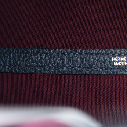 Hermes Toile Officier Negonda Garden Party 36 MM Prune Bleu de Prusse 7 of 11