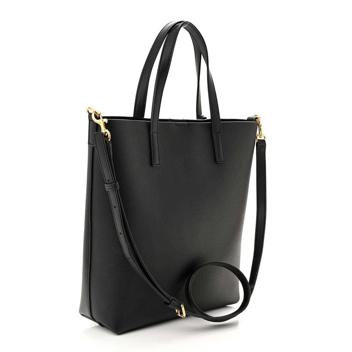 Saint Laurent Calfskin Toy Shopping Tote Black 3 of 9