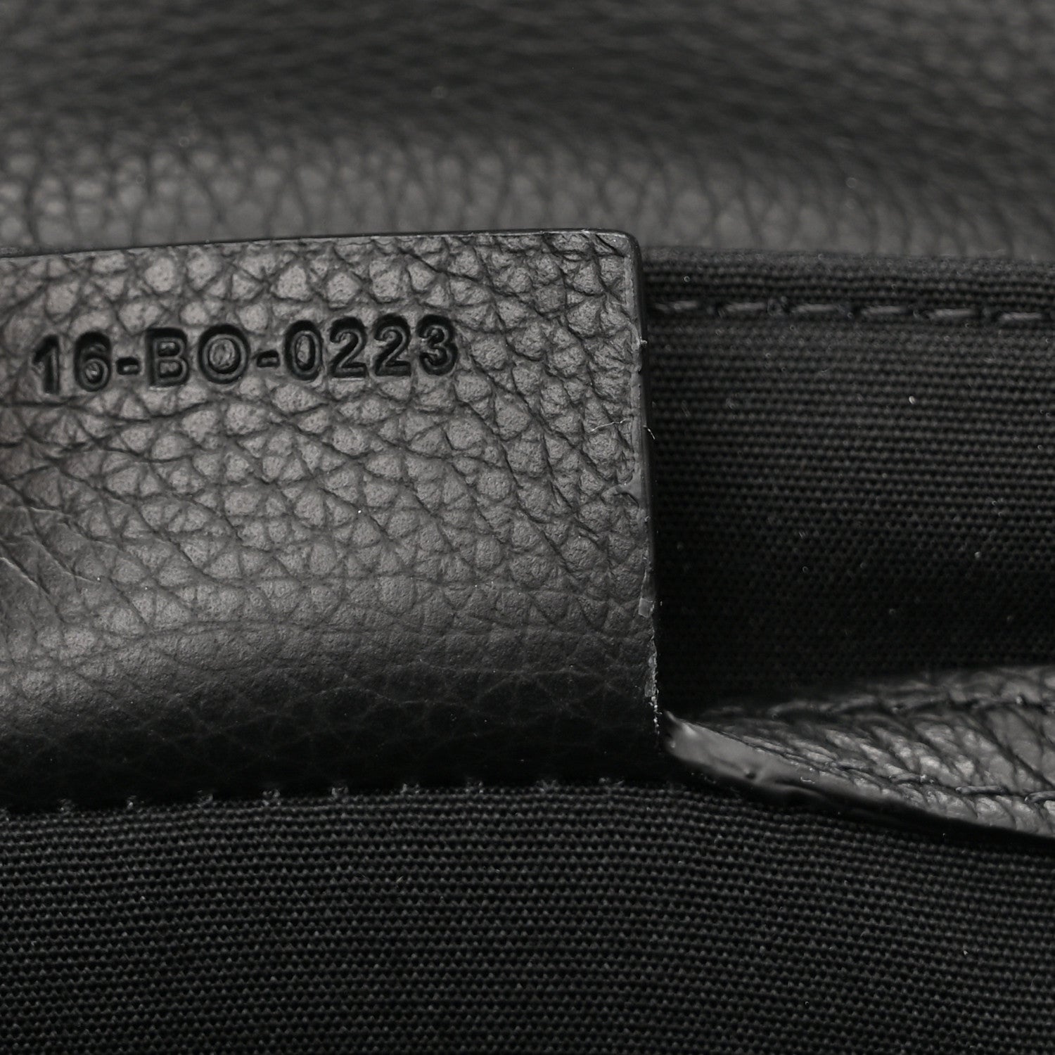 Christian Dior Grained Calfskin Oblique Saddle Pouch Black 7 of 11