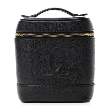 Chanel Caviar Cosmetic Vanity Bag Black 1 of 8