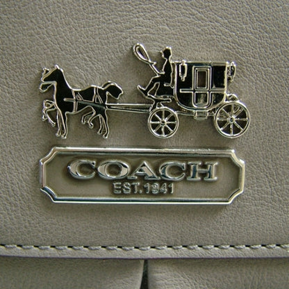 FASHIONPHILE COACHLeatherMadisonSABRINAToteGrey 6 of 10