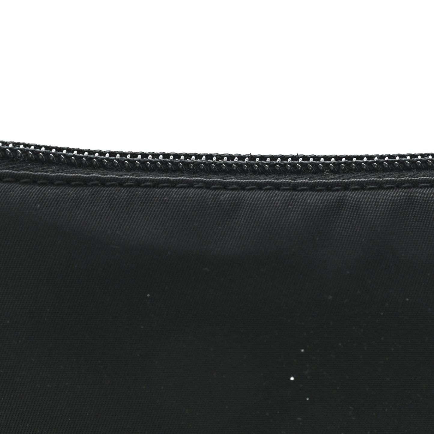 Tessuto Nylon Saffiano Flat Pochette Black