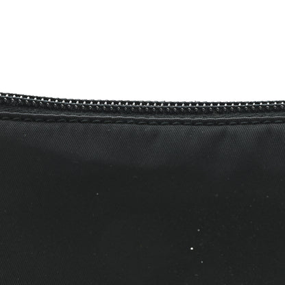 Prada Tessuto Nylon Saffiano Flat Pochette Black 10 of 10
