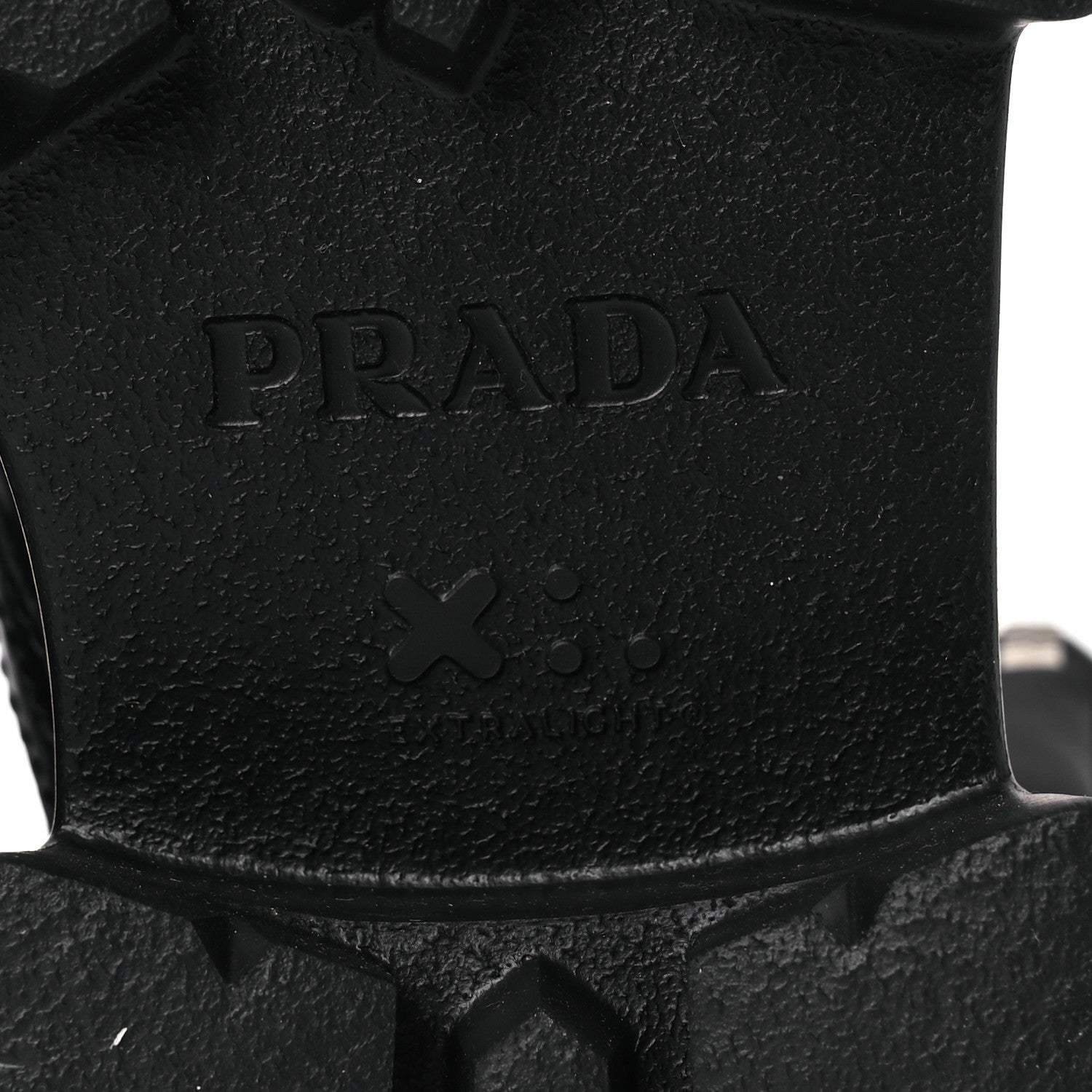 Prada Spazzolato Rois Nylon Metal Triangle Logo Monolith Pouch Pocket 55mm Boots 38 Black 7 of 11