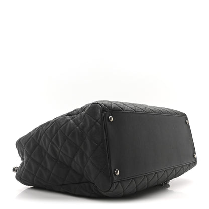 Chanel Caviar Quilted Large Coco Handle Shopping Tote Black 4 of 10