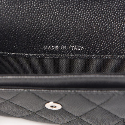Chanel Caviar Quilted Boy Flap Card Holder So Black 7 of 9
