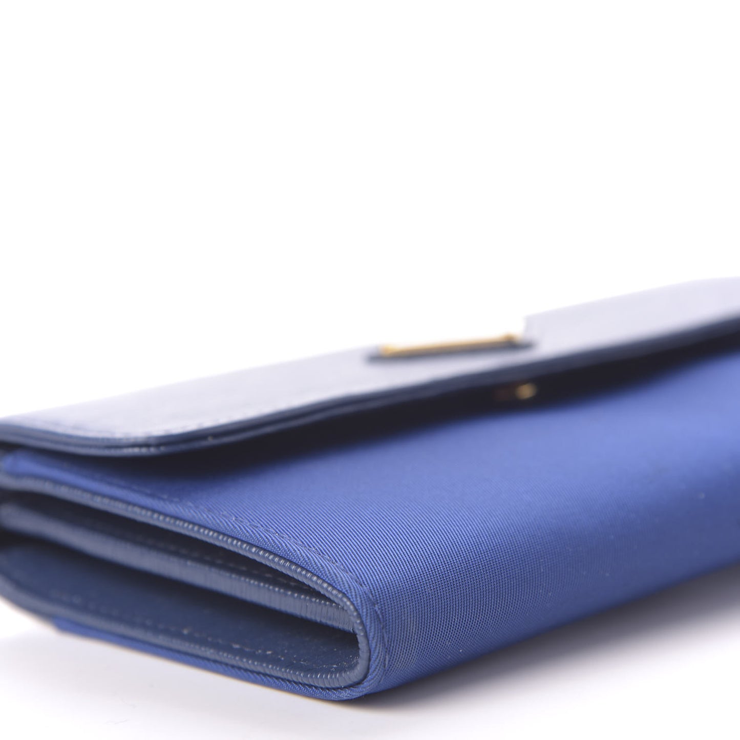 Saffiano Nylon Metal Wristlet Wallet Bleuette