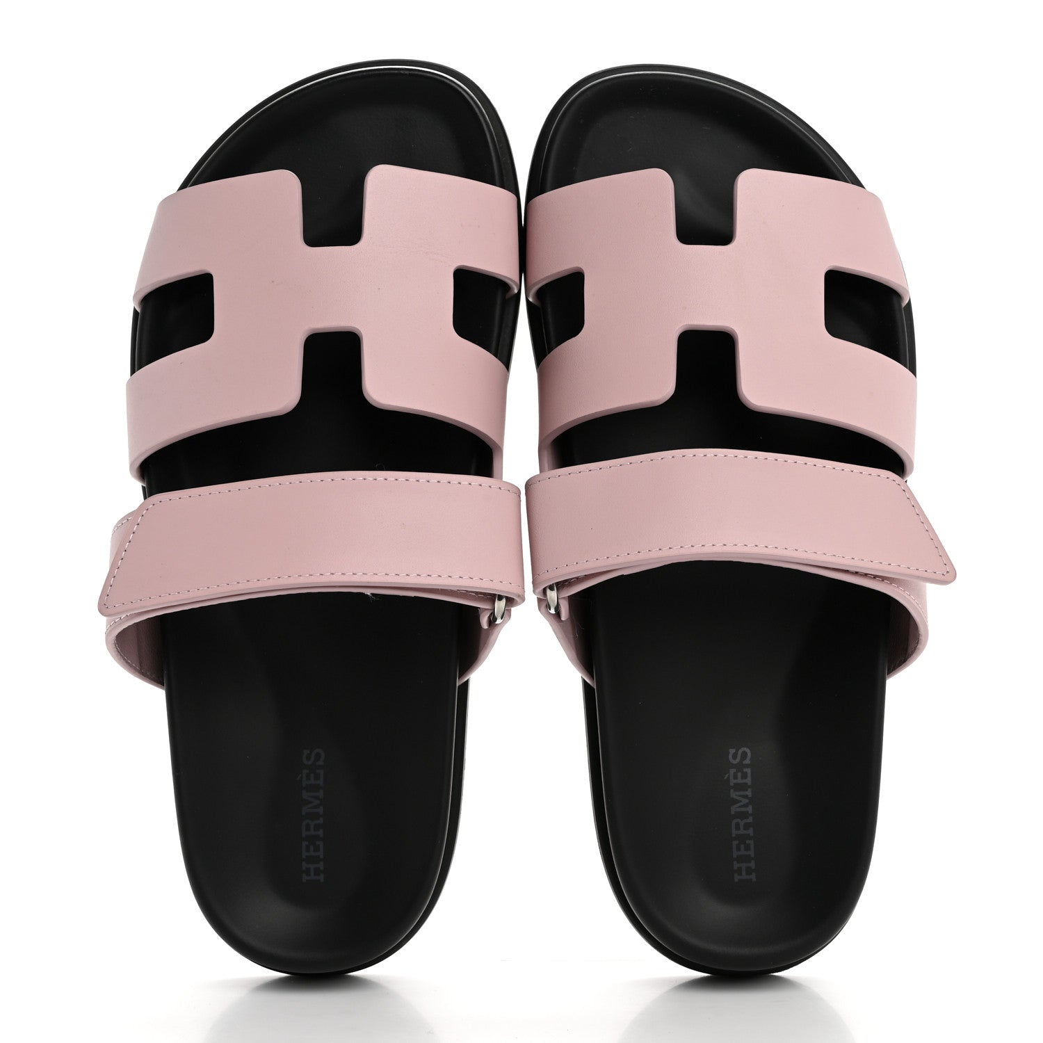 Hermes Calfskin Womens Chypre Sandals 36 Rose Porcelaine 2 of 14