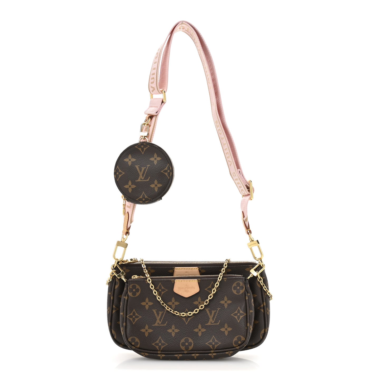 Monogram Multi Pochette Accessories Rose Clair