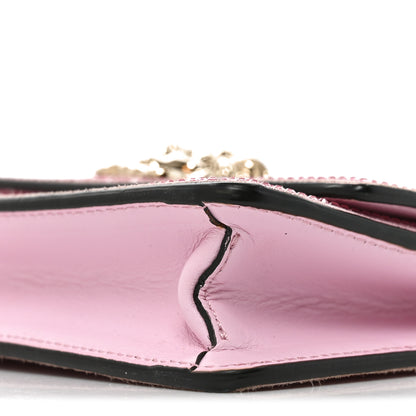 Versace Vitello Crystal Palazzo Evening Bag Pink 9 of 9