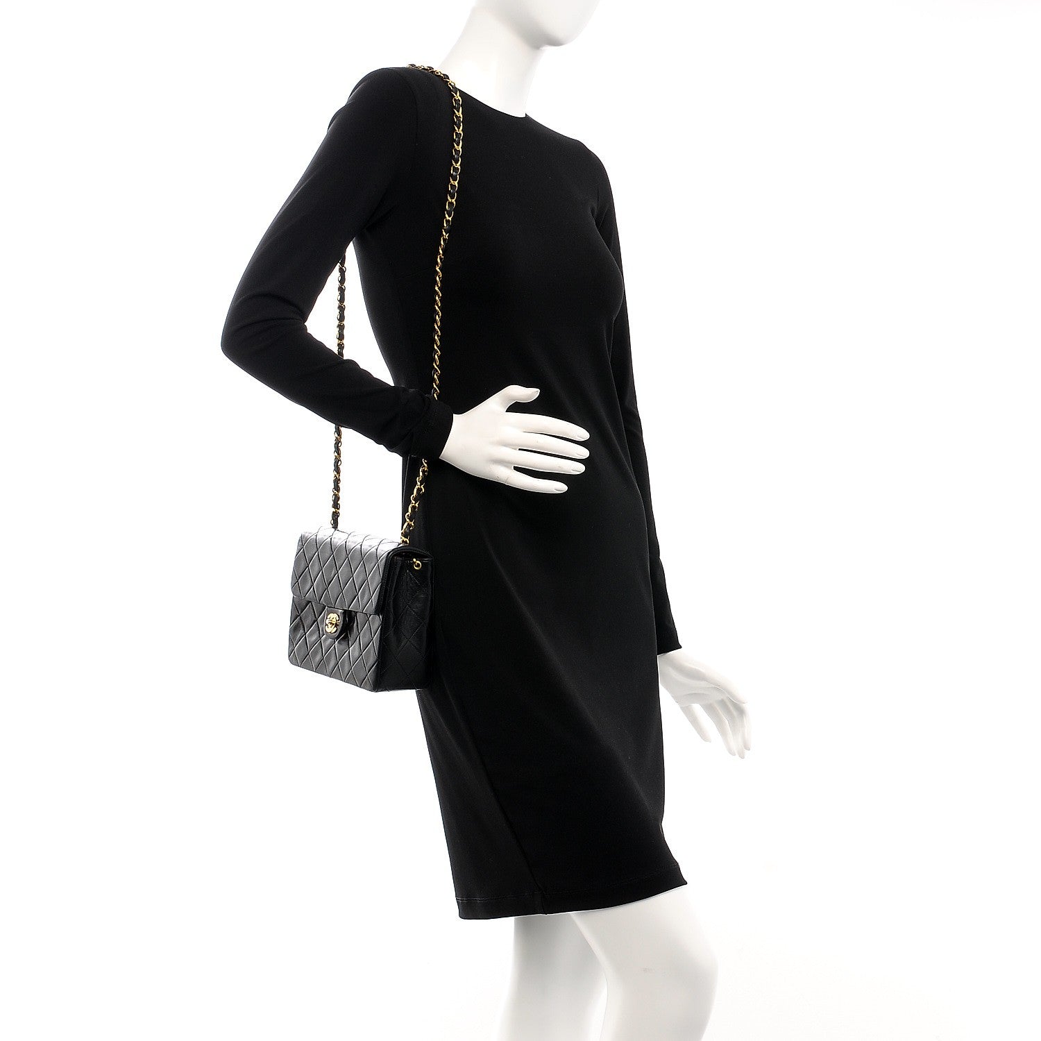 Chanel Lambskin Quilted Small Flap Black 2 of 9