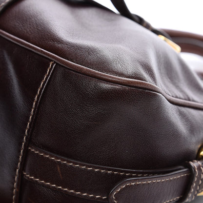 Prada Soft Calf Shopping Satchel Nocciolo 10 of 15