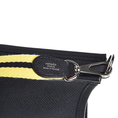 Hermes Epsom Amazone Evelyne TPM Bleu Indigo Lime 9 of 10