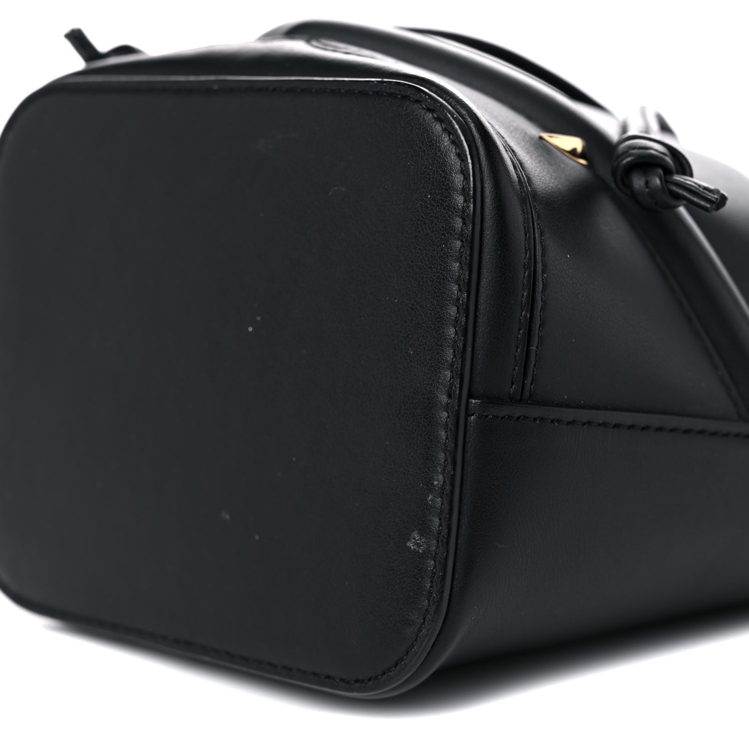 Fendi Vitello Century F is Fendi Eyebrow Monster Eyes Embossed Mini Mon Tresor Bucket Bag Black 10 of 11