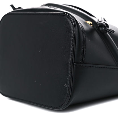 Fendi Vitello Century F is Fendi Eyebrow Monster Eyes Embossed Mini Mon Tresor Bucket Bag Black 10 of 11