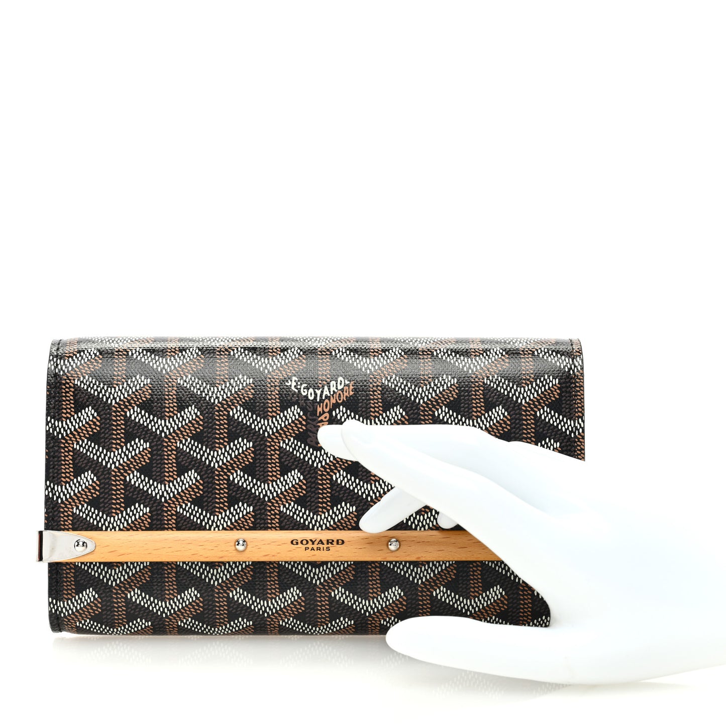 Goyardine Monte Carlo Mini Phone Case Black