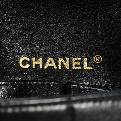 Chanel Lambskin East West Chocolate Bar Flap Black 6 of 9