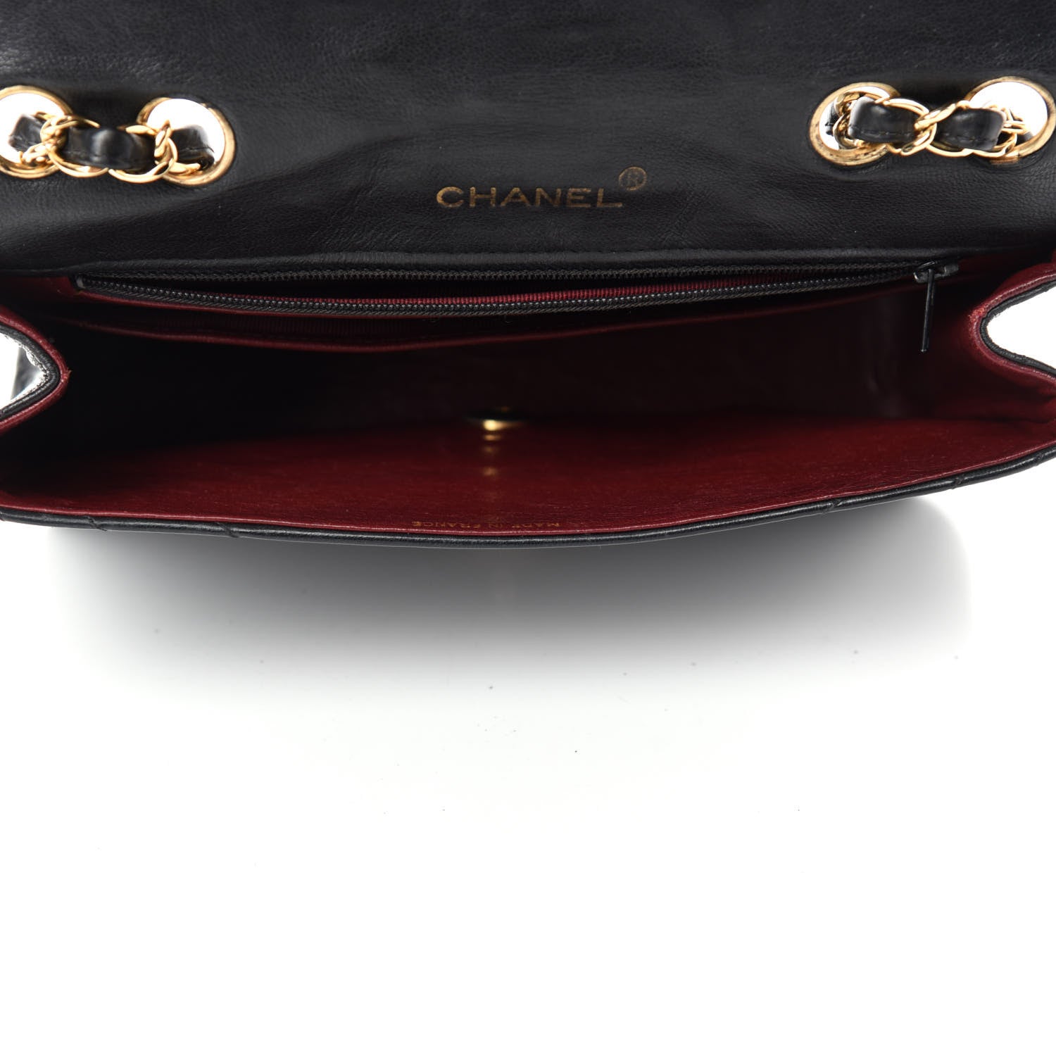 Chanel Lambskin Ribbon Quilted Small Single Flap Black 5 of 12