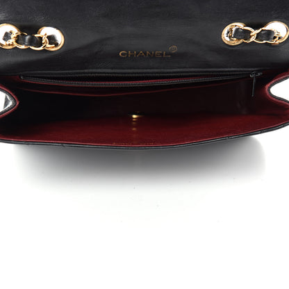 Chanel Lambskin Ribbon Quilted Small Single Flap Black 5 of 12