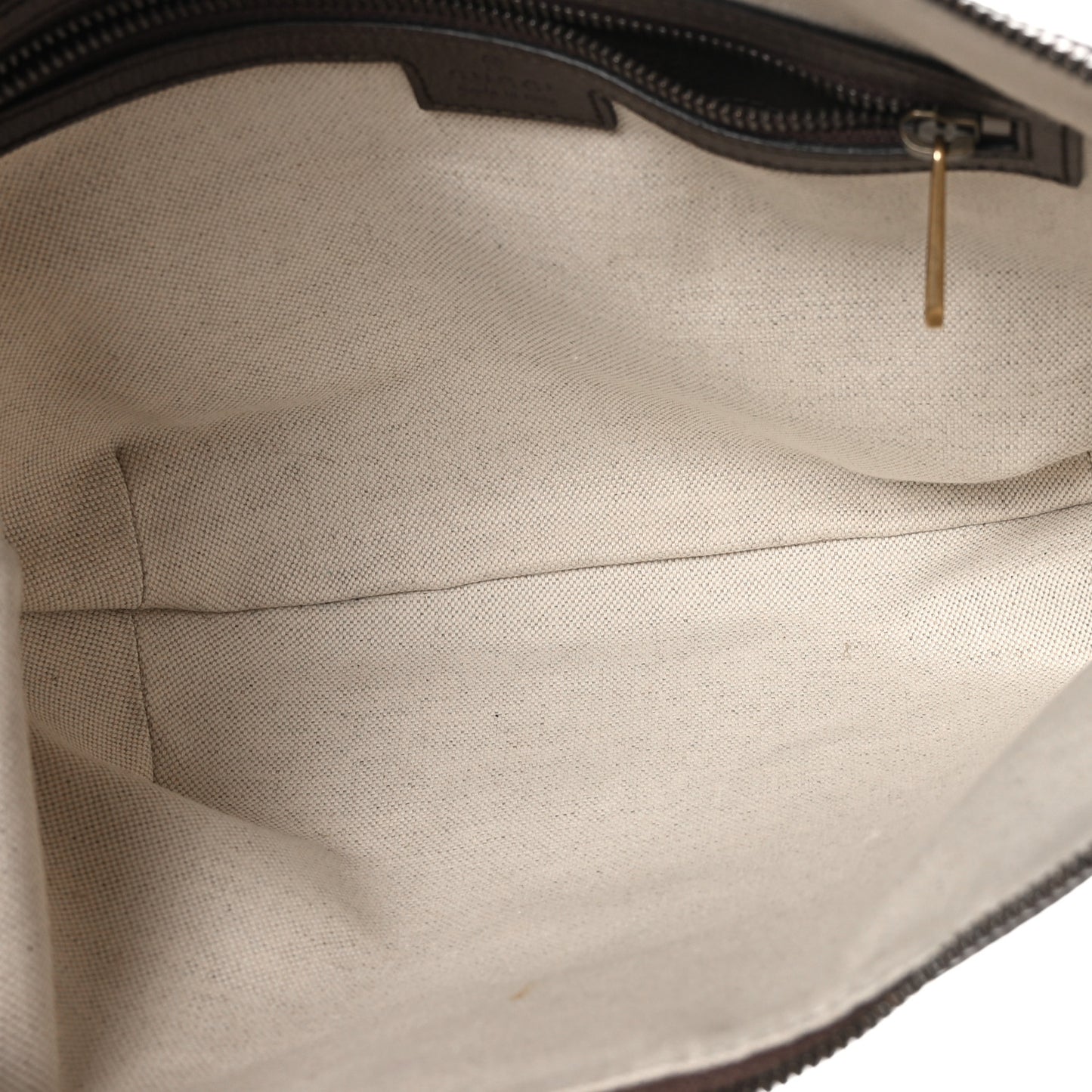 GG Supreme Monogram Web Small Ophidia Half Moon Hobo Brown