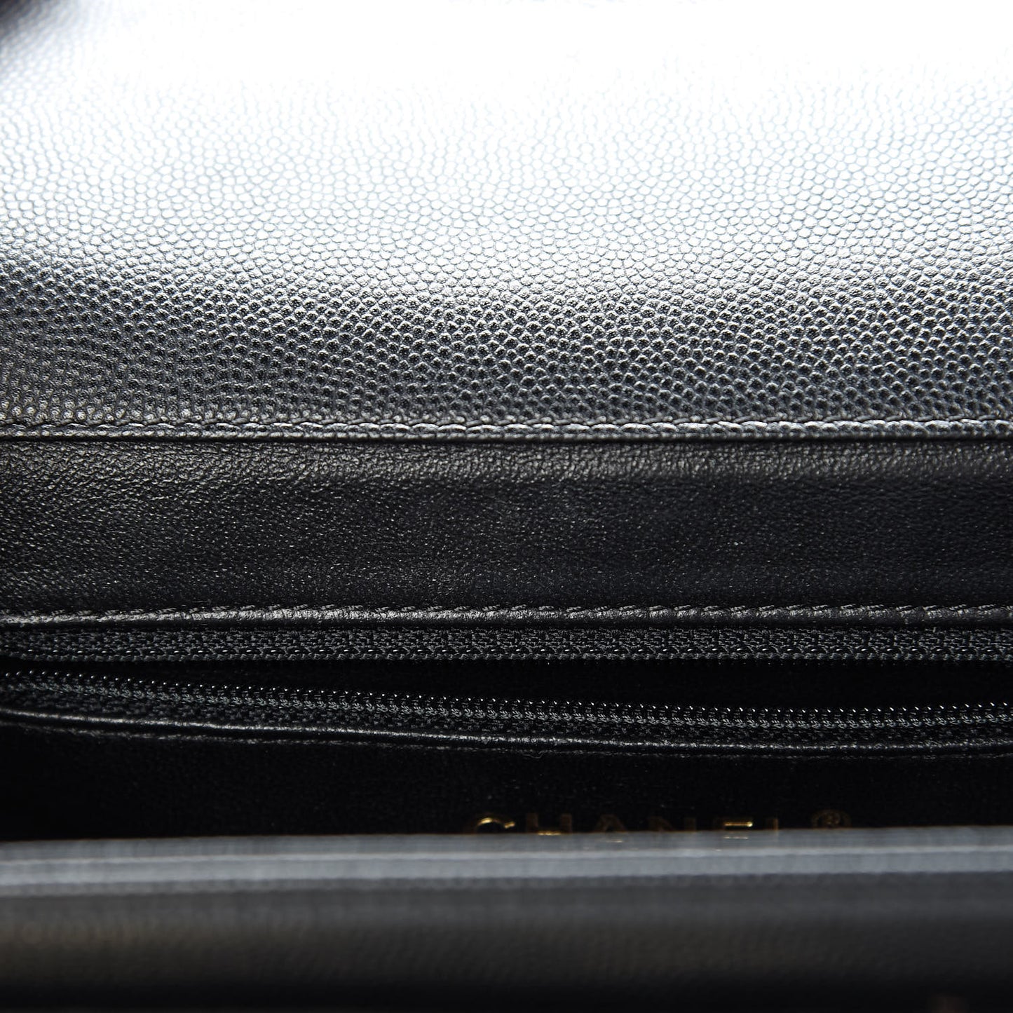 Caviar Quilted Mini Business Affinity Flap Black