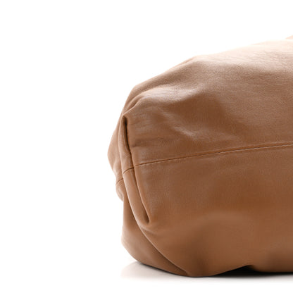 Bottega Veneta Smooth Butter Calf The Pouch Oversized Clutch Teak 9 of 10