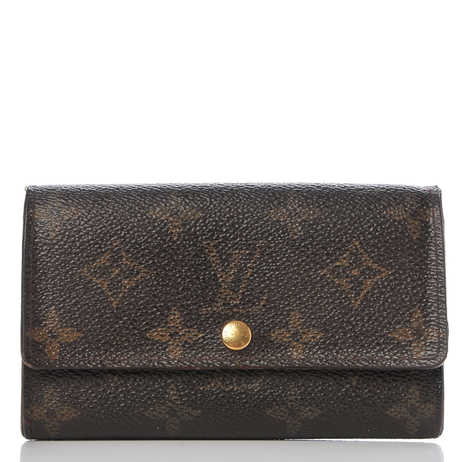 Louis Vuitton Monogram Porte Monnaie Tresor Wallet 1 of 12