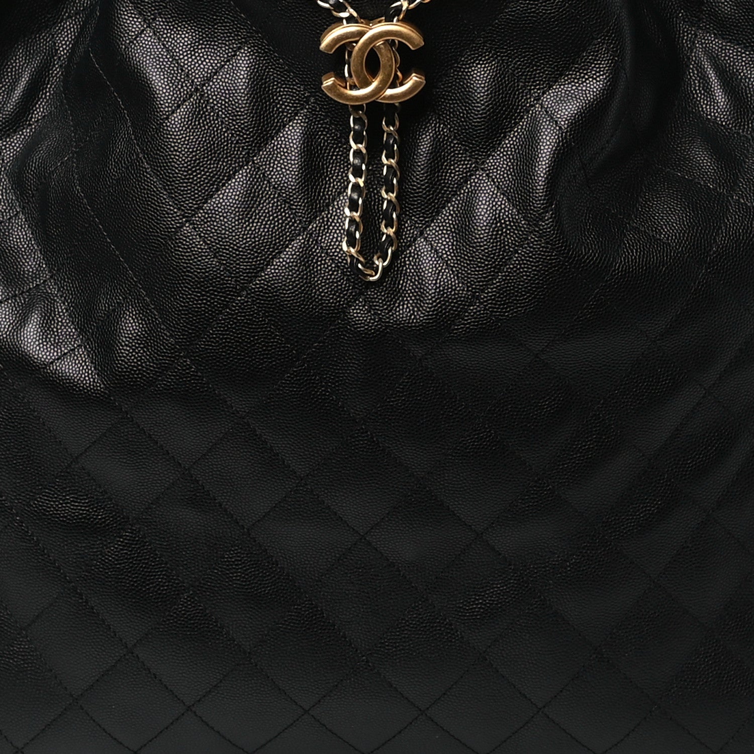 Chanel Caviar Quilted Medium Chanel 25 Handbag Black 9 of 11