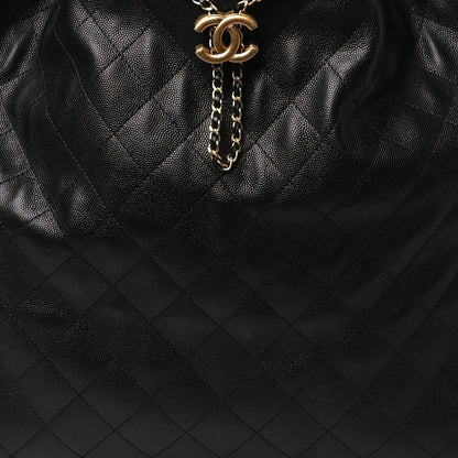 Chanel Caviar Quilted Medium Chanel 25 Handbag Black 9 of 11